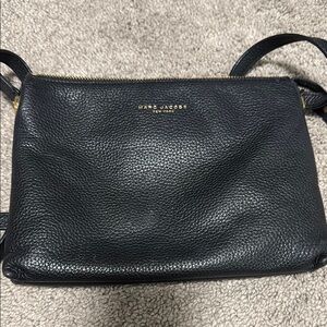 Marc Jacobs Black Leather Crossbody Bag